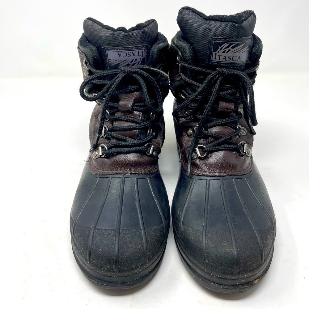 Itasca Winter Duck Boots – Rubber & Leather – Size 6